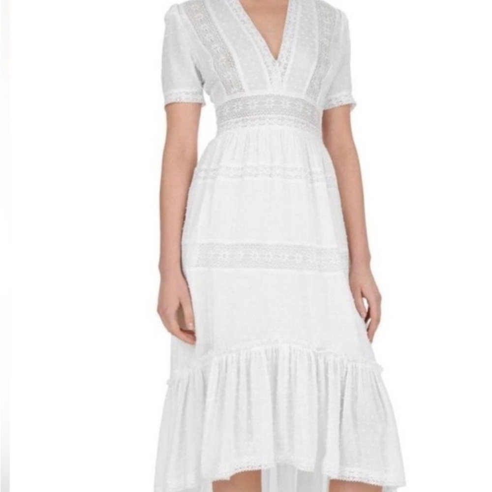 The Kooples White Midi Dress
